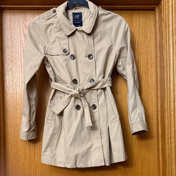 GAP kids Classic Beige Trench Coat - Picture 1 of 5